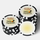 Vaarwel spanning, Hallo pensioen Funny Retirement Poker Chips (Opstapeling)