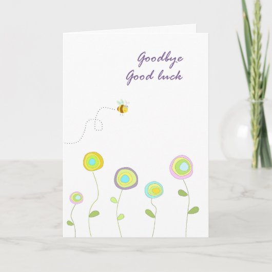 Vaarwel, succes kaart (Voorkant)