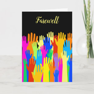 Vaarwel Varewell Community of Diverse Hands Kaart