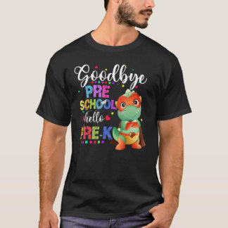 Vaarwel voorschoolse Hallo Pre K Happy Last Day Cu T-shirt