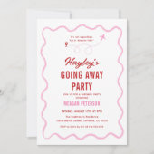 Vaarwel weggaan feest kaart (Voorkant)