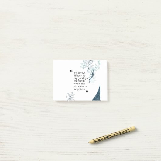 Vaarwel wil post-it® notes (Op bureau)