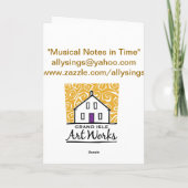 Vaarwel, zegent het Goede Geluk, God u Kaart (Achterkant)