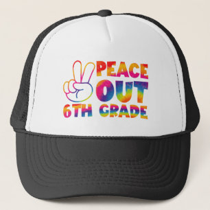 Vaarwel zesde klas Tie Dye laatste dag 6e leerjaar Trucker Pet