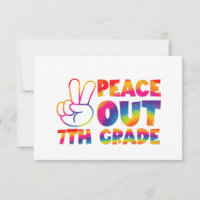 Vaarwel Zevende Klas Tie-Dye Laatste Dag 7e Klas