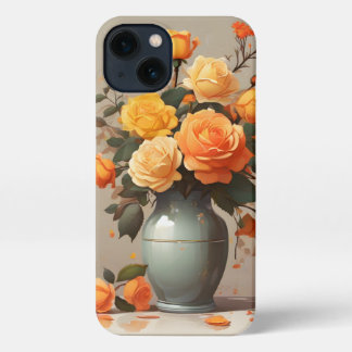 Vaas bloemen iPhone Case 13 Hoesje