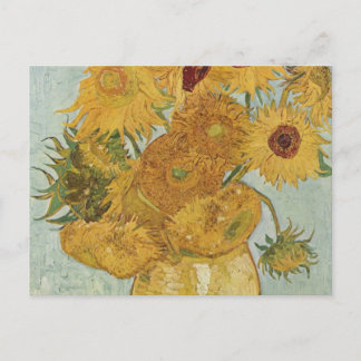 Vaas met 12 zonnebloemen - Vincent Van Gogh Briefkaart