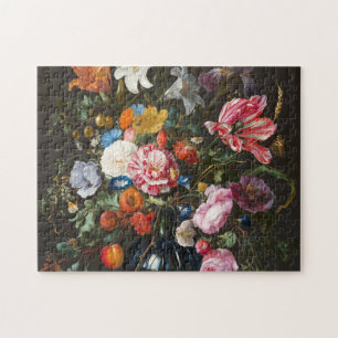 Vaas met bloemen. Schepper Jan Davidsz de Heem. Legpuzzel