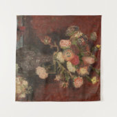 Vaas met Chinese asters en gladiolen van Gogh Wandkleed (Voorkant (horizontaal))