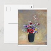 Vaas met Gemengde Bloemen, Redon Briefkaart (Voorkant / Achterkant)