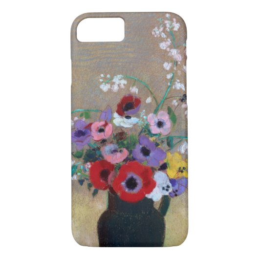 Vaas met Gemengde Bloemen, Redon Case-Mate iPhone Case (Achterkant)