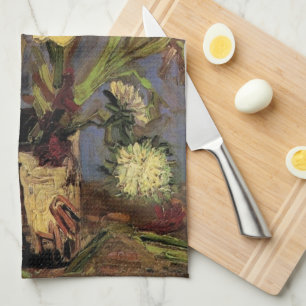 Vaas met gladiolen door Vincent van Gogh Theedoek