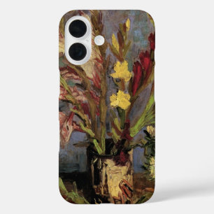 Vaas met gladiolen van Vincent van Gogh iPhone 16 Hoesje