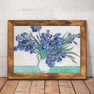 Vaas met irissen Vincent van Gogh Poster