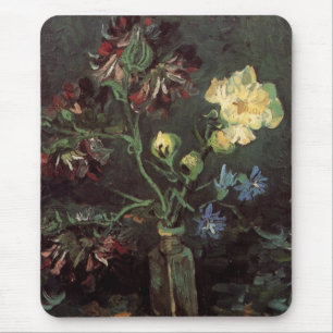 Vaas met Myosotis en Pioenrozen door Vincent van G Muismat