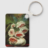 Vaas met Pioenrozen door Vincent van Gogh Sleutelhanger (Achterkant)