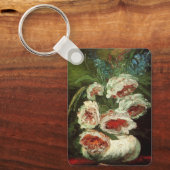 Vaas met Pioenrozen door Vincent van Gogh Sleutelhanger (Voorkant)