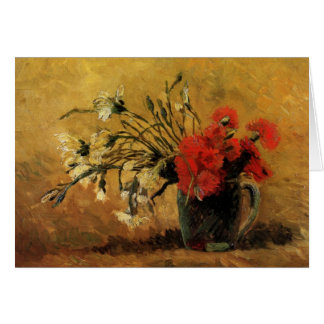 Vaas met Rode en Witte Anjers - van Gogh