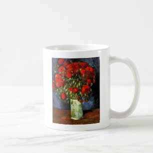 Vaas met rode klaprozen Vincent van Gogh Koffiemok