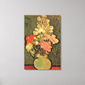 Vaas met Rose Mallows door Vincent van Gogh Canvas Afdruk (Voorkant)