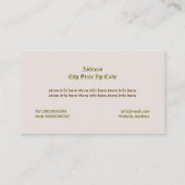  vaas met roze rozen waterverf visitekaartje (Achterkant)