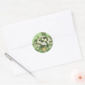 Vaas met Rozen - Van Gogh Ronde Sticker (Envelop)