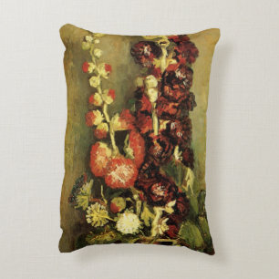 Vaas met stokrozen door Vincent van Gogh Accent Kussen