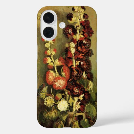 Vaas met stokrozen van Vincent van Gogh Case-Mate iPhone Case (Achterkant)