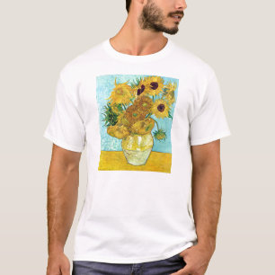 Vaas met twaalf zonnebloemen door Vincent van Gogh T-shirt