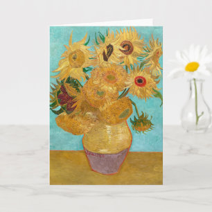 Vaas met twaalf zonnebloemen   Van Gogh   Kaart