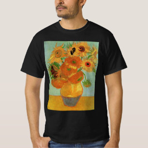 Vaas met twaalf zonnebloemen van Vincent van Gogh T-shirt