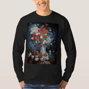 Vaas met weidebloemen en rozen door Van Gogh T-shirt