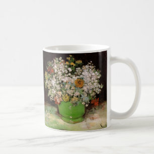 Vaas met Zinnia Bloemen door Vincent van Gogh Koffiemok