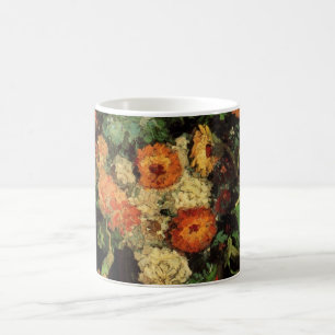 Vaas met Zinnias en Geraniums, Vincent van Gogh Koffiemok