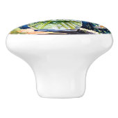 Vaas van madeliefjes  Bloemen Keramische Knop (Zijkant)