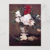 Vaas van Peonies Édouard Manet Briefkaart (Voorkant)