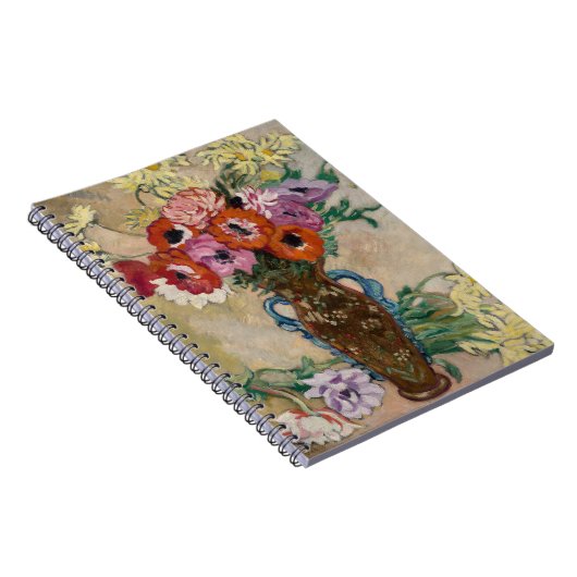 Vaas Versierd met Anemonen | Louis Valtat Notitieboek (Rechterzijde)