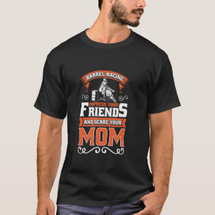 Vaatjessnelrijder Grappig Paardrijder Rodeo Vat Ra T-shirt