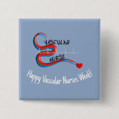 Vaatverpleegkundigen Week LL Vierkante Button 5,1 Cm (Voorkant)