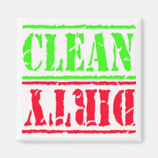 VAATWASMACHINE MAGNEET - SQUARE RE-WH-GR (Voorkant)