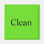 Vaatwasser magneet "schoon" (Voorkant)