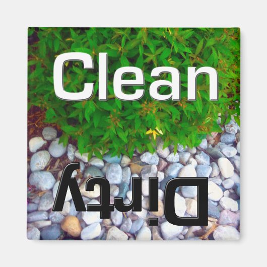 Vaatwasser Schoon en Vuile Magnet Magneet (Voorkant)