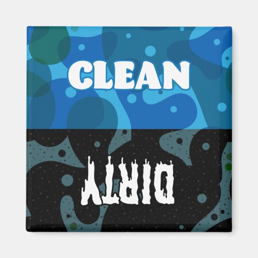 Vaatwasser schoon of vies magneet (Voorkant)