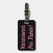 Vacaciones Por Favor Bagagelabel (Voorkant verticaal)