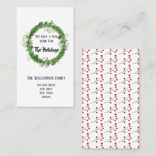 Vacance | Déplacement de cartes d'insertion de Fai (Devant / Derrière)