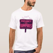 Vacance pour Vampires Neon Sign Halloween T-shirt (Devant)