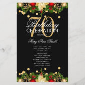 Vacances 70e fête d'anniversaire Programme Gold av (Devant)