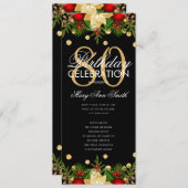 Vacances 80e fête d'anniversaire Programme Gold av (Devant / Derrière)