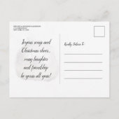 Vacances blanc hiver merveilleuse invitation (Dos)