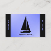 Vacances bleues / Carte de visite de voyage (Dos)